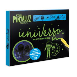 Juego Imagiland Pizarra Pintaluz Fluorescente Universo