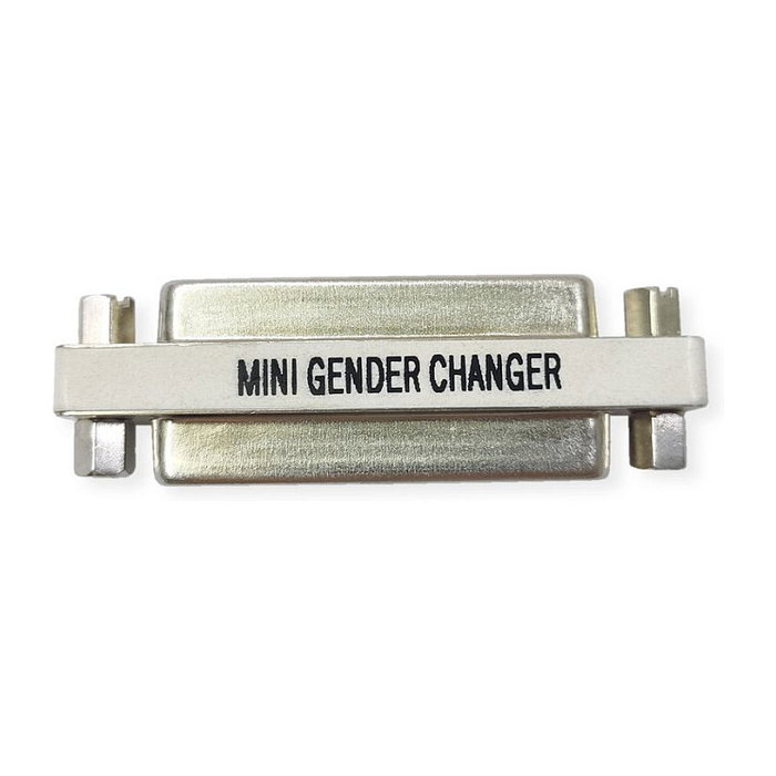 VALUE Mini Gender Changer 12.99.2010 D-Sub 25-polig Buchse-Buchse Plata