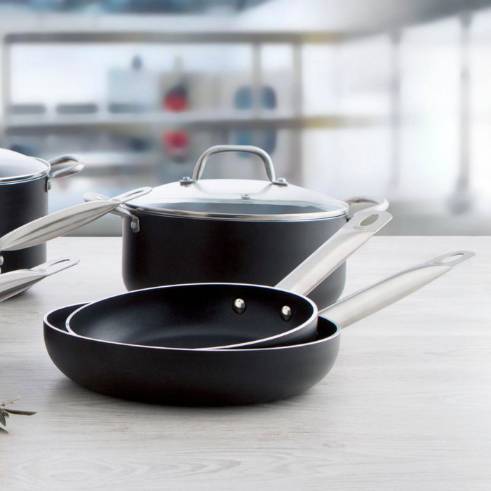 Sartén de Aluminio Estampado Pro Chef Quid 20 cm (6 Unidades)