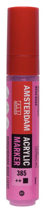 Amsterdam Marker Acrílica 15 mm Rosa Quinacridona Claro 385 Amsterdam Marker Acrílica 15 mm Rosa Quinacridona Claro 385