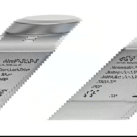 Homematic IP HmIP-DLD-S Cerradura de Puerta Inteligente, Sin Llave, Mando a Distancia, Plata