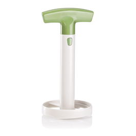 Tescoma Cortador de Piña Handy para Rodajas sin Corteza ni Corazón, Plástico Blanco/Verde