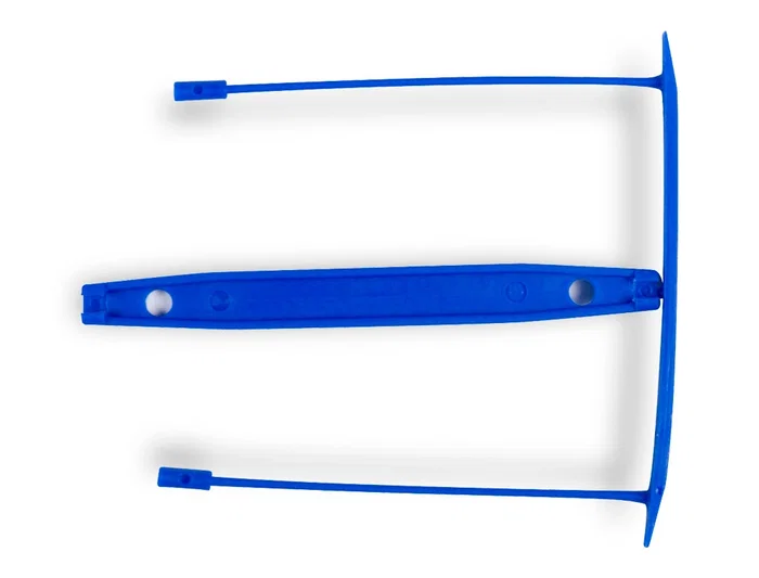 Q-connect Sujetador E-Clips de Plástico Color Azul Caja de 100 Unidades