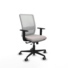 PIQUERAS Y CRESPO Silla de oficina Haches Blanco con mecanismo Sincro/Traslack
