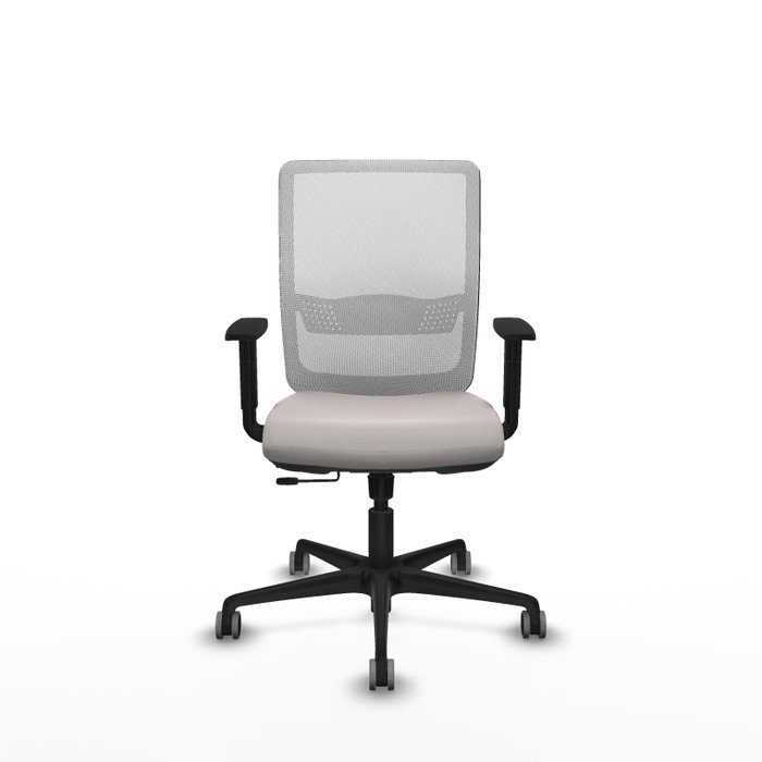 PIQUERAS Y CRESPO Silla de oficina Haches Blanco con mecanismo Sincro/Traslack
