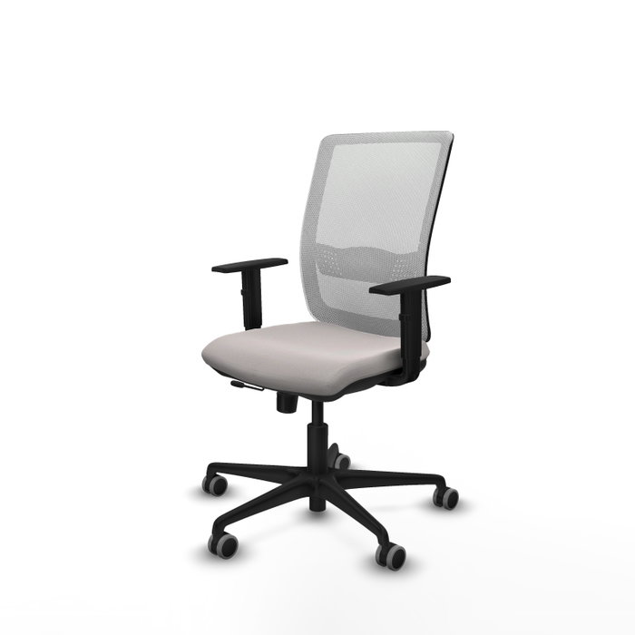 PIQUERAS Y CRESPO Silla de oficina Haches Blanco con mecanismo Sincro/Traslack
