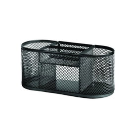 Organizador Sobremesa Forofis Ovalado Metalico Malla Negro