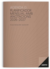 ADDITIO Agenda Planificador Mensual A4 26-27 Vista Mensual