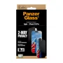 PanzerGlass 2-Way Privacy Screen Protector iPhone 17 iPhone 16 Pro Ultra-Wide Fit w. EasyAligner Protector de Pantalla Vidrio Templado 1 Pieza