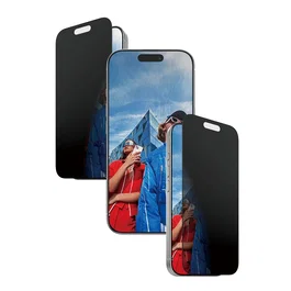 PanzerGlass 2-Way Privacy Screen Protector iPhone 17 iPhone 16 Pro Ultra-Wide Fit w. EasyAligner Protector de Pantalla Vidrio Templado 1 Pieza