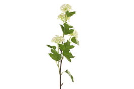 DKD Home Decor Flor Artificial Blanca y Verde 15 x 70 x 15 cm (12 Unidades) Tacto Real