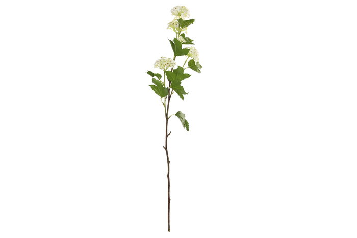 DKD Home Decor Flor Artificial Blanca y Verde 15 x 70 x 15 cm (12 Unidades) Tacto Real