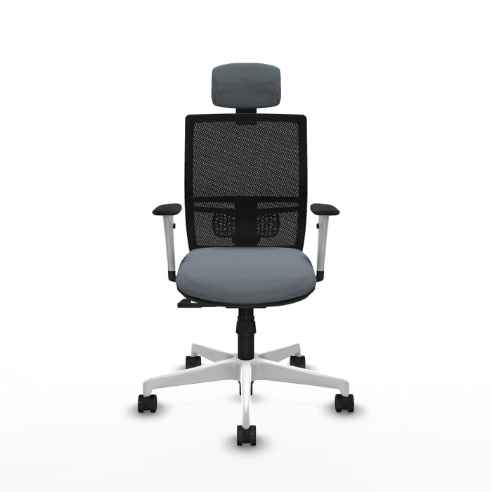 PIQUERAS Y CRESPO Silla de oficina Yunquera con mecanismo Sincro, Gris y Negro PIQUERAS Y CRESPO Silla de oficina Yunquera con mecanismo Sincro, Gris y Negro