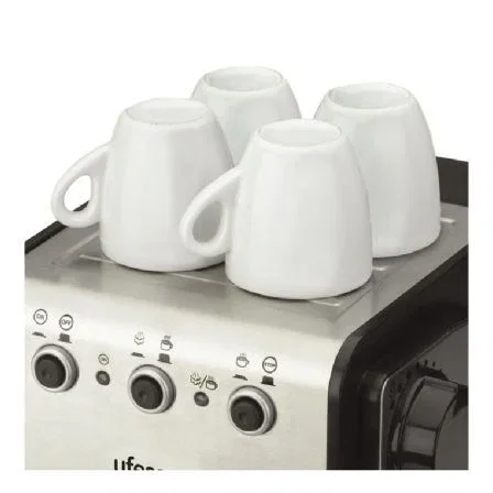 CAFETERA UFESA CE7141 - 1050W - DEPOSITO 1.5L - BOMBA 15 BAR - CAFÉ MOLIDO/MONODOSIS - VAPORIZADOR - 2 FILTROS BAR CREAM