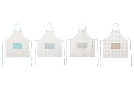 DKD Home Decor Delantal Shabby Blanco Multicolor 0.1 x 110 x 70 cm