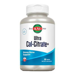 KAL Ultra Cal Citrate + K2 Magnesio Vitamina D3 Calcio para Huesos 120 Comprimidos