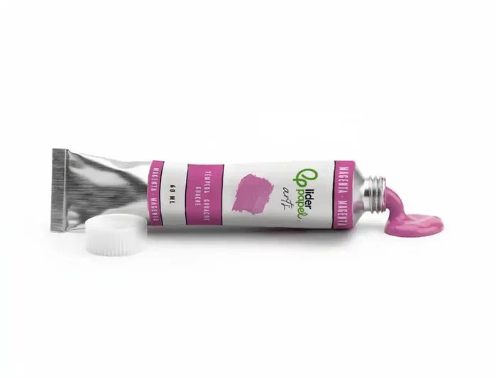 Liderpapel Tempera gouache tubo de aluminio de 60 ml color magenta