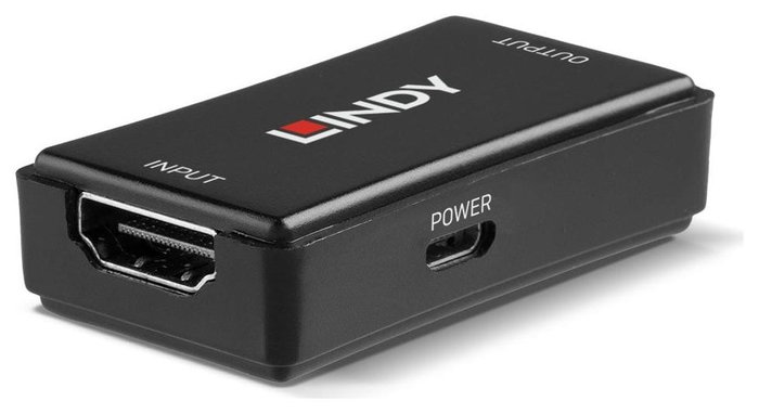Lindy Repetidor HDMI 2.0 18G 4K60 Repeater Negro Lindy Repetidor HDMI 2.0 18G 4K60 Repeater Negro