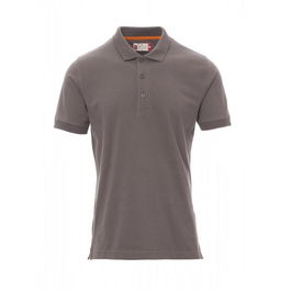Payper Polo VENICE Manga Corta Algodón 100% Piqué Cuello y Puños Canalé Elástico Tallas XS-5XL Gris Claro