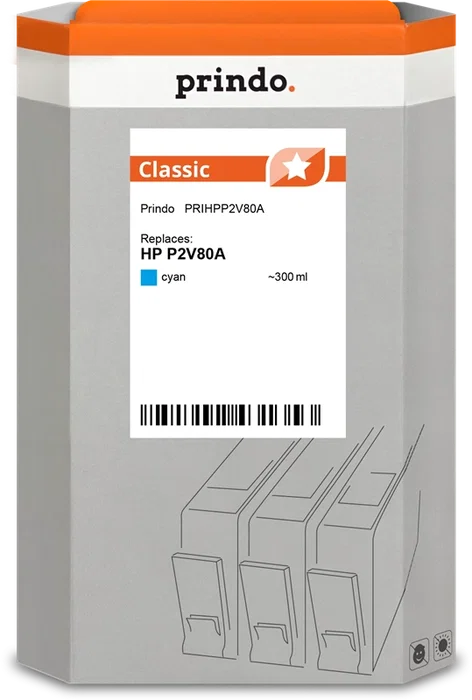 Prindo Cartucho de tinta cian PRIHPP2V80A Classic 300ml Prindo Cartucho de tinta cian PRIHPP2V80A Classic 300ml
