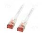GOOBAY Cable Ethernet Cat 6 U/FTP 0,5m Blanco