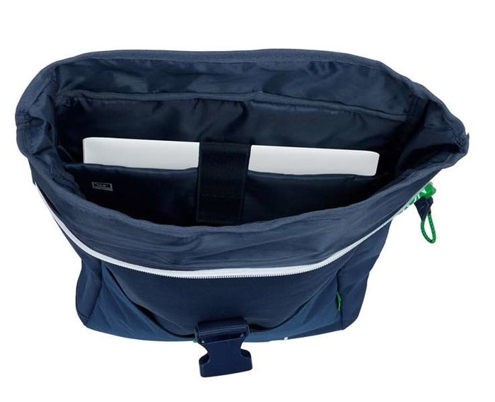 Mochila para Portátil Benetton Green Azul marino 28 x 42 x 13 cm