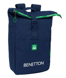 Mochila para Portátil Benetton Green Azul marino 28 x 42 x 13 cm
