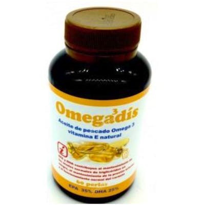 DIS Omegadis Omega 3 1500Mg 60 Perlas - Fuente de Omega 3 de Alta Concentración Libre de Metales Pesados DIS Omegadis Omega 3 1500Mg 60 Perlas - Fuente de Omega 3 de Alta Concentración Libre de Metales Pesados