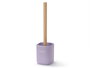Berilo Escobillero Liso Lila 9.6x37x9.5cm Plástico/Madera (Set de 6)