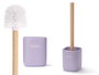 Berilo Escobillero Liso Lila 9.6x37x9.5cm Plástico/Madera (Set de 6)