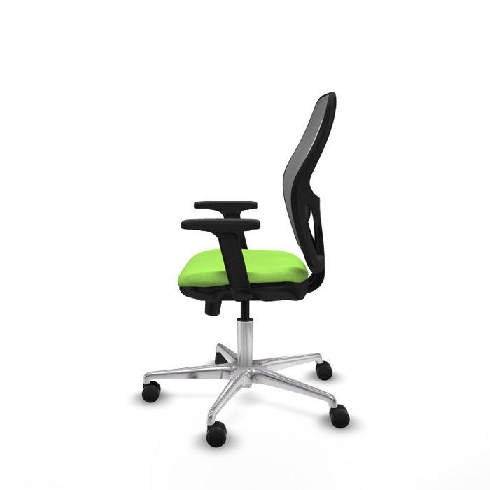 PIQUERAS Y CRESPO Silla de oficina Jorquera con mecanismo Sincro/Traslack, Pistacho y Gris