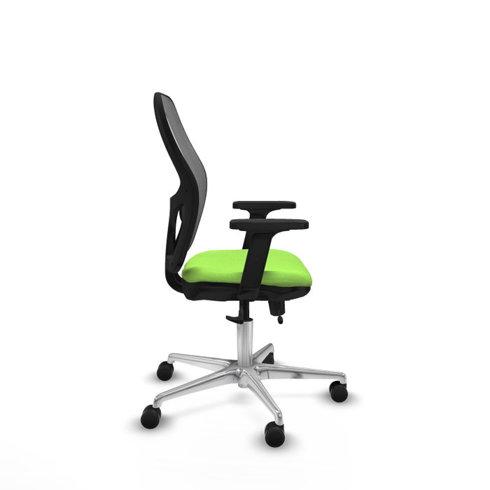 PIQUERAS Y CRESPO Silla de oficina Jorquera con mecanismo Sincro/Traslack, Pistacho y Gris