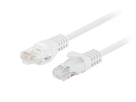 Lanberg Pack de 10 cables de red Cat.6 UTP 0.25m blanco, Fluke passed