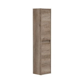 Forés/Arkit Columna Baño Colgar Suspendida 2 Puertas Marrón Nordik 30 x 25,5 x 140 cm