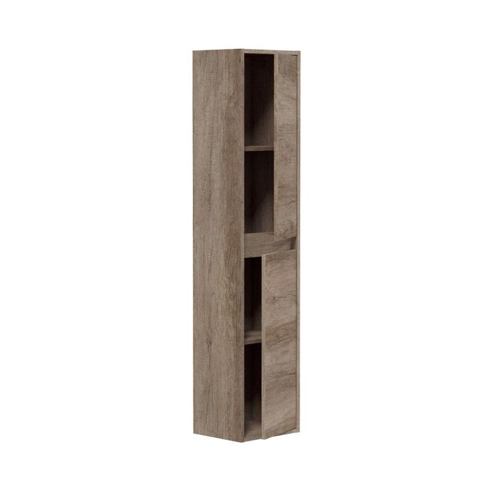 Forés/Arkit Columna Baño Colgar Suspendida 2 Puertas Marrón Nordik 30 x 25,5 x 140 cm