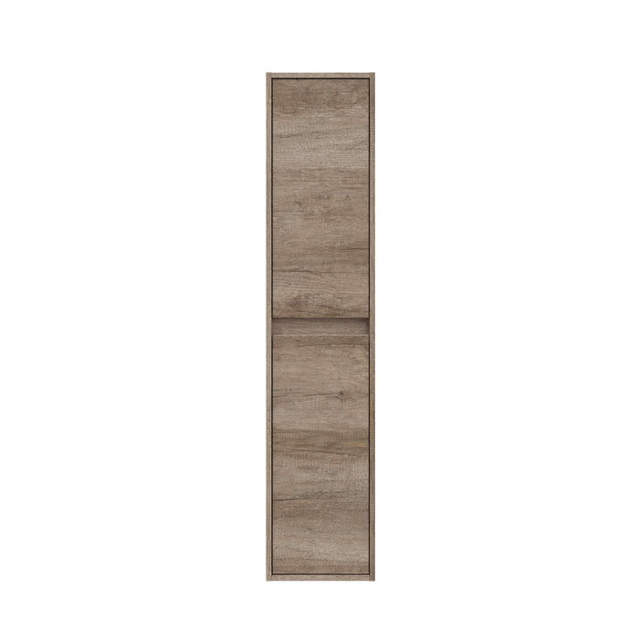 Forés/Arkit Columna de baño suspendida con 2 puertas, marrón nordik