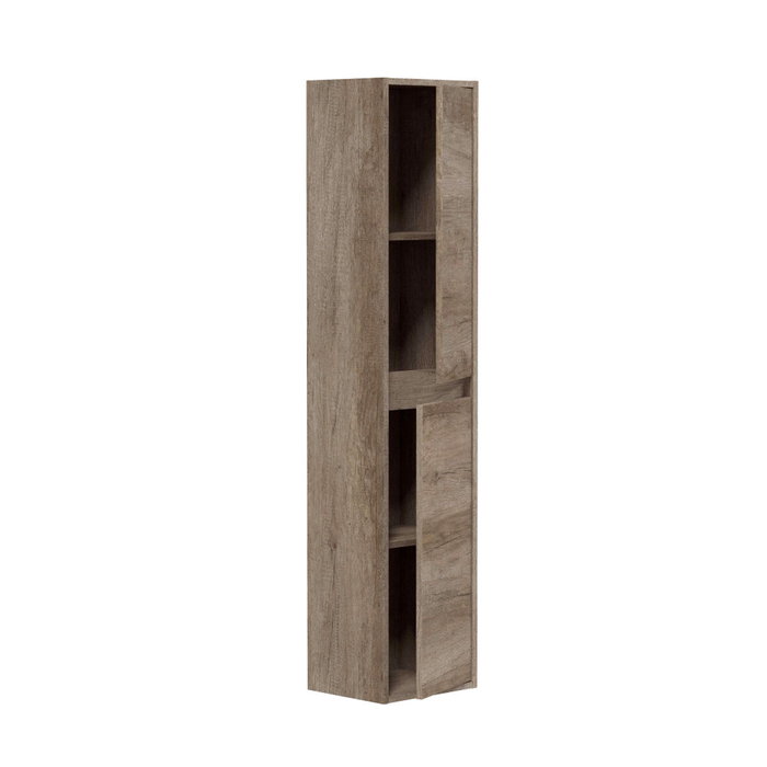 Forés/Arkit Columna de baño suspendida con 2 puertas, marrón nordik