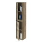 Forés/Arkit Columna de baño suspendida con 2 puertas, marrón nordik