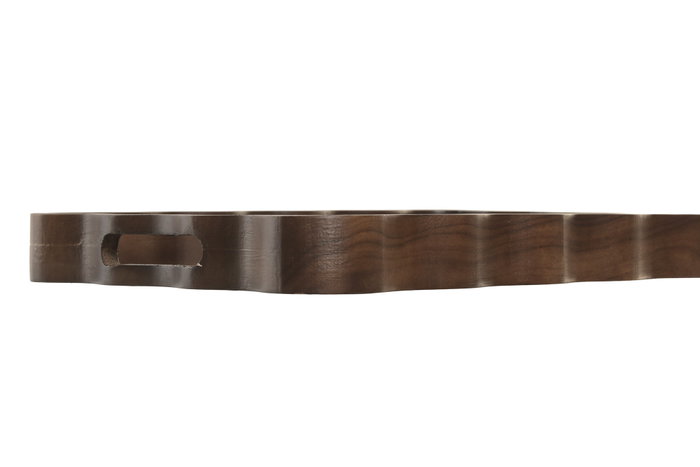 DKD Home Decor Bandeja MDF Chocolate Mousse Marrón 40x25x4 cm