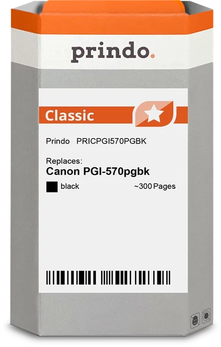 Prindo Classic Cartucho de tinta negro compatible con Canon PGI-570pgbk Prindo Classic Cartucho de tinta negro compatible con Canon PGI-570pgbk