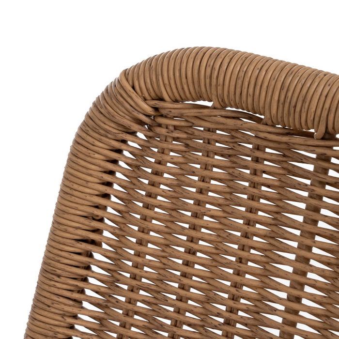 Silla Natural Pe-Acero Salón 52 X 57 X 82 cm (Set de 2)