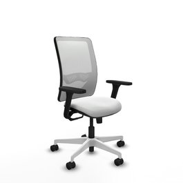 PIQUERAS Y CRESPO Silla de oficina Zulema Blanca con Mecanismo Sincro
