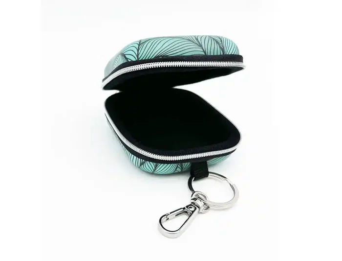 Wondee Mini Estuche Tecnológico para Auriculares, Cables y USB con Mosquetón Organizador Resistente