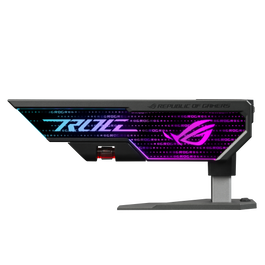Asus ROG Herculx XH01/GRY/ARGB - Soporte para Tarjeta Gráfica, Holder Universal, Negro/Gris, RGB Direccionable, Incluye Cable de 0.5 m, para Caja PC