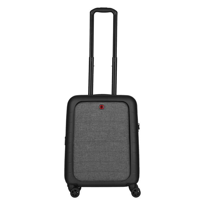 Wenger Maleta de Cabina Syntry con Compartimento para Portátil 14", 4 Ruedas Pivotantes, Negro/Gris, 36L