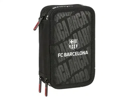 Safta Estuche Escolar F.C. Barcelona Triple Cremallera 37 Piezas