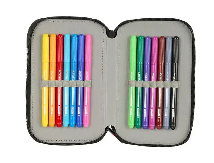 Portatodo F.C. Barcelona Negro 12,5 x 19,5 x 5,5 cm 37 Piezas