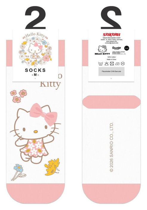 Sakami Merchandise Sanrio Calcetines Hello Kitty Buttercream Short 36-40