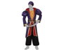 Visir Disfraz Príncipe Árabe Hombre Adulto Violeta, Traje de Carnaval con Turbante y Túnica para Fiesta - Talla XL