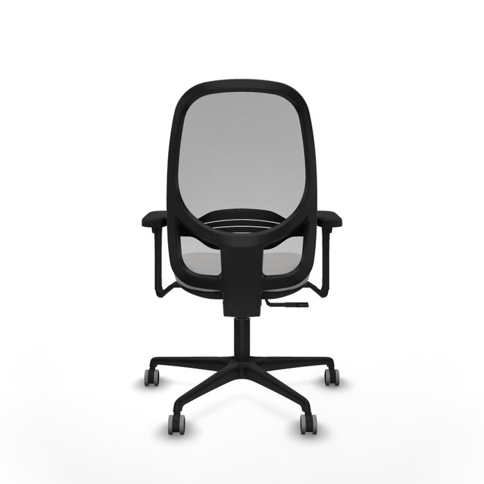 PIQUERAS Y CRESPO Silla de oficina Cilanco con mecanismo Sincro, Blanco y Gris